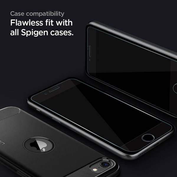 SZKŁO HARTOWANE SPIGEN GLASS FC IPHONE 7 / 8 / SE 2020 / 2022 BLACK