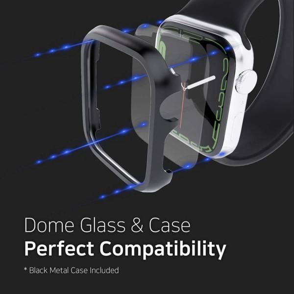 SZKŁO HARTOWANE WHITESTONE DOME GLASS 2-PACK & BEZEL APPLE WATCH 7 (41MM) CLEAR