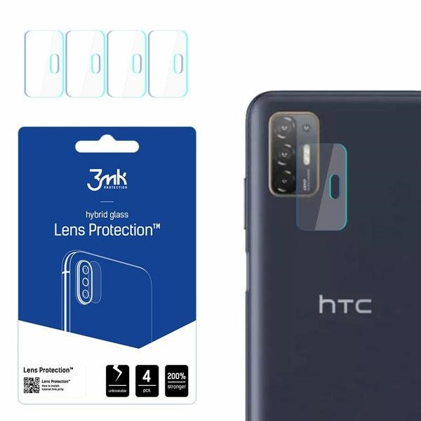 SZKŁO HYBRYDOWE 3MK FLEXIBLE GLASS LENS PROTECT HTC DESIRE 21 PRO 5G NA APARAT 4 SZT.