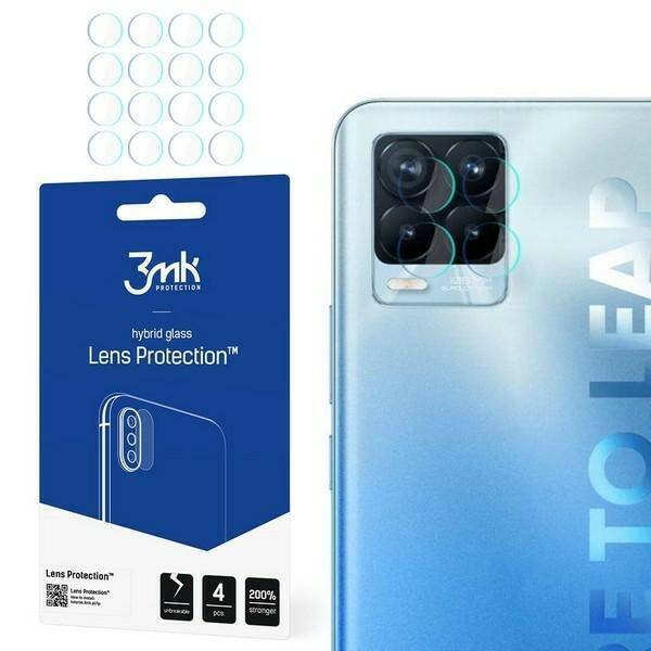 SZKŁO HYBRYDOWE 3MK FLEXIBLE GLASS LENS PROTECT REALME 8 PRO NA APARAT 4 SZT.