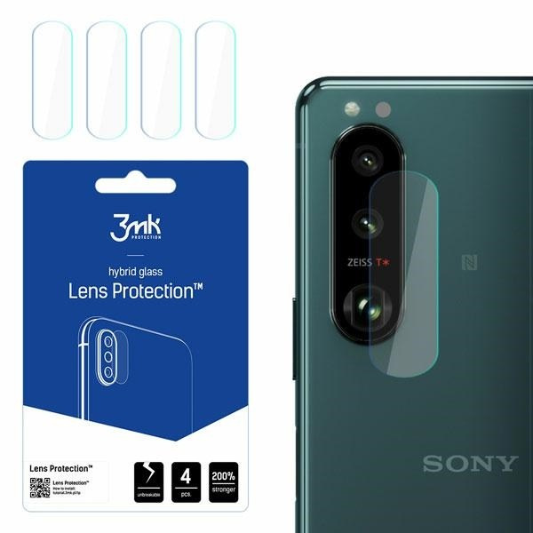 SZKŁO HYBRYDOWE 3MK FLEXIBLE GLASS LENS SONY XPERIA 1 III 5G NA APARAT 4 SZT.