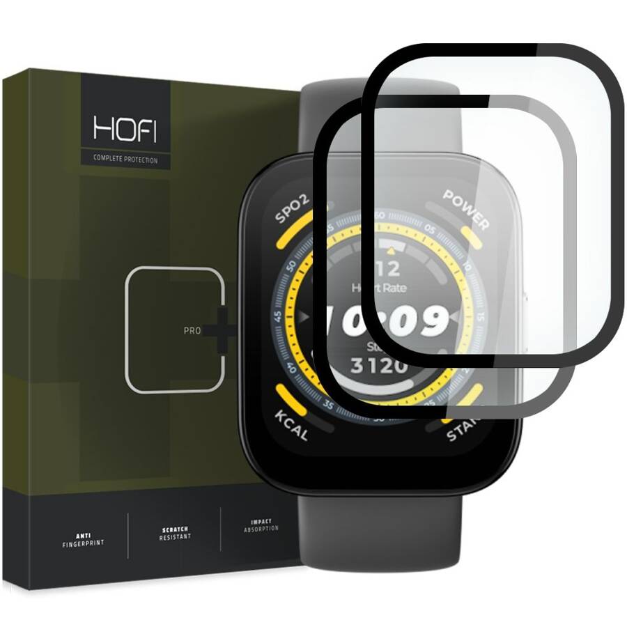 SZKŁO HYBRYDOWE HOFI HYBRID PRO+ 2-PACK AMAZFIT BIP 5 BLACK