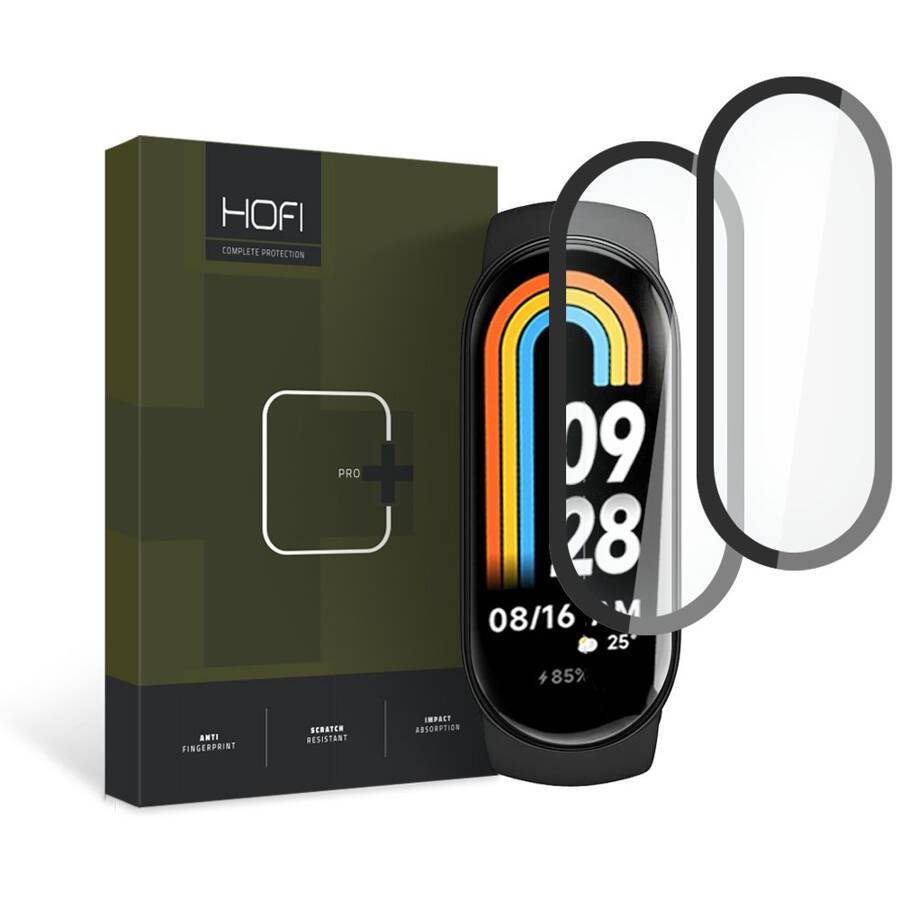 SZKŁO HYBRYDOWE HOFI HYBRID PRO+ 2-PACK XIAOMI SMART BAND 8 / 8 NFC BLACK