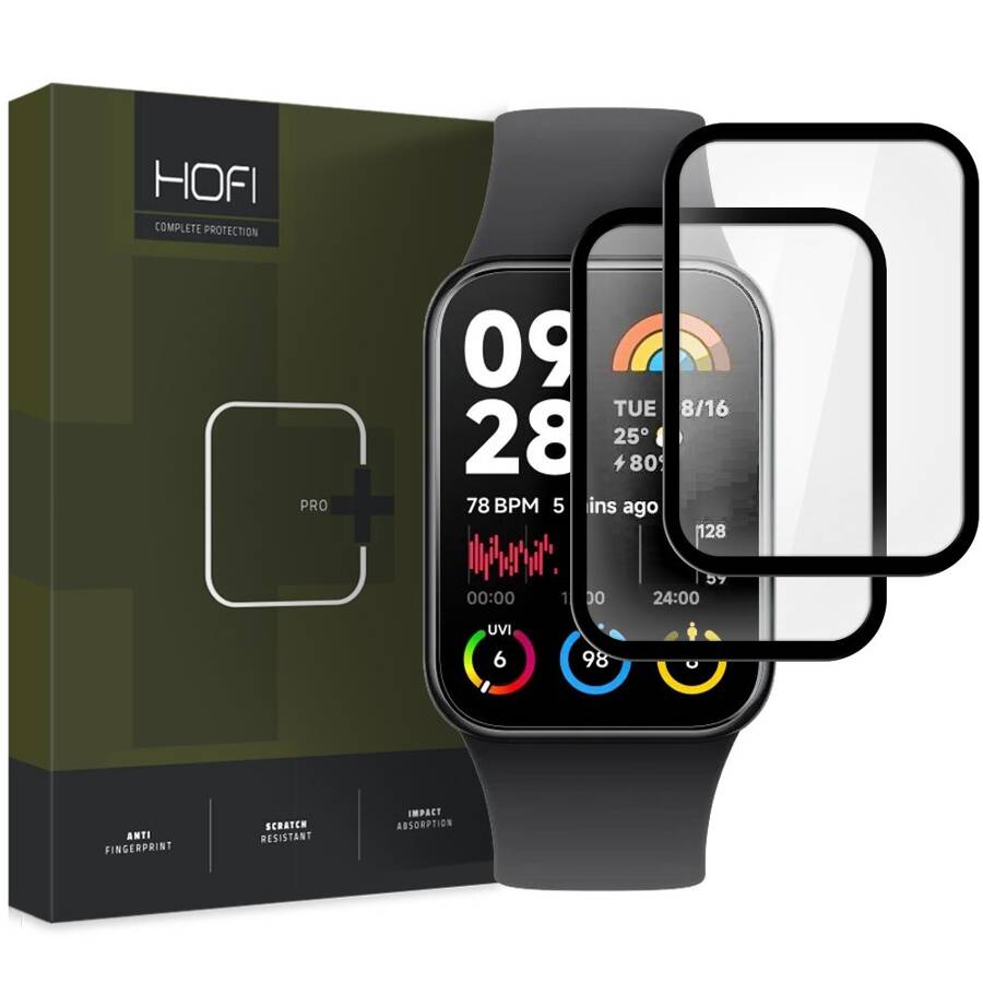 SZKŁO HYBRYDOWE HOFI HYBRID PRO+ 2-PACK XIAOMI SMART BAND 8 PRO BLACK