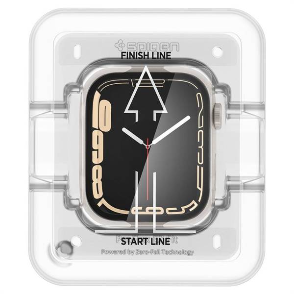 SZKŁO HYBRYDOWE SPIGEN PROFLEX ”EZ FIT” 2-PACK APPLE WATCH 7 / 8 / 9 (41 MM) CLEAR