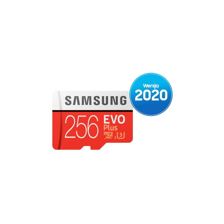 Samsung karta pamięci 256 GB microSDXC Evo Plus + adapter