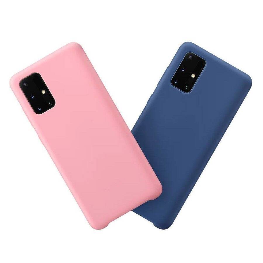 Silicone Case elastyczne silikonowe etui pokrowiec Samsung Galaxy A03s czerwony