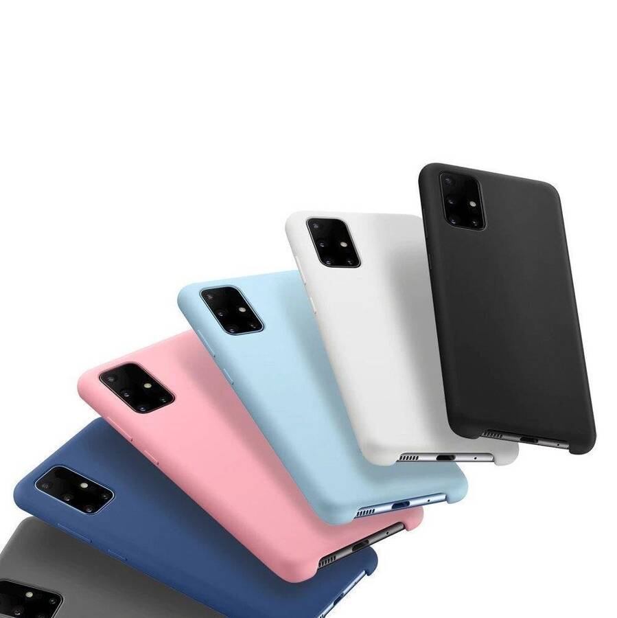 Silicone Case elastyczne silikonowe etui pokrowiec Samsung Galaxy A32 5G różowy