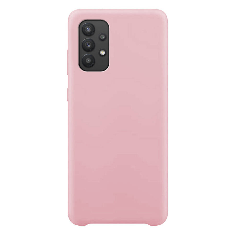 Silicone Case elastyczne silikonowe etui pokrowiec Samsung Galaxy A32 5G różowy