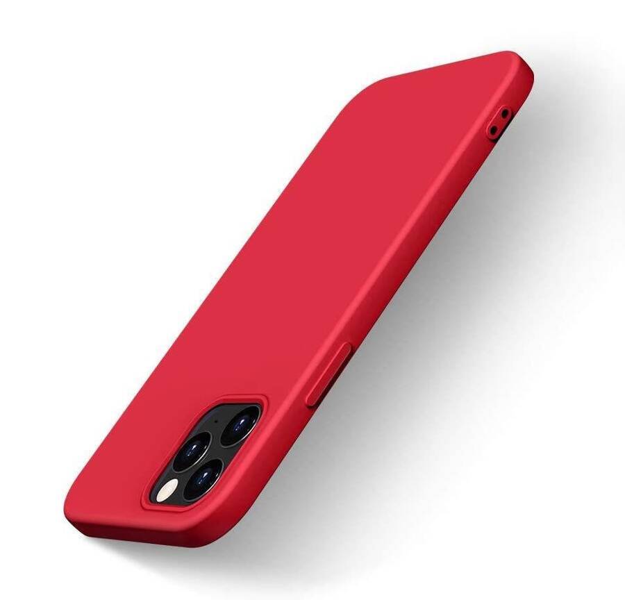 Silicone Case elastyczne silikonowe etui pokrowiec iPhone 13 Pro czerwony