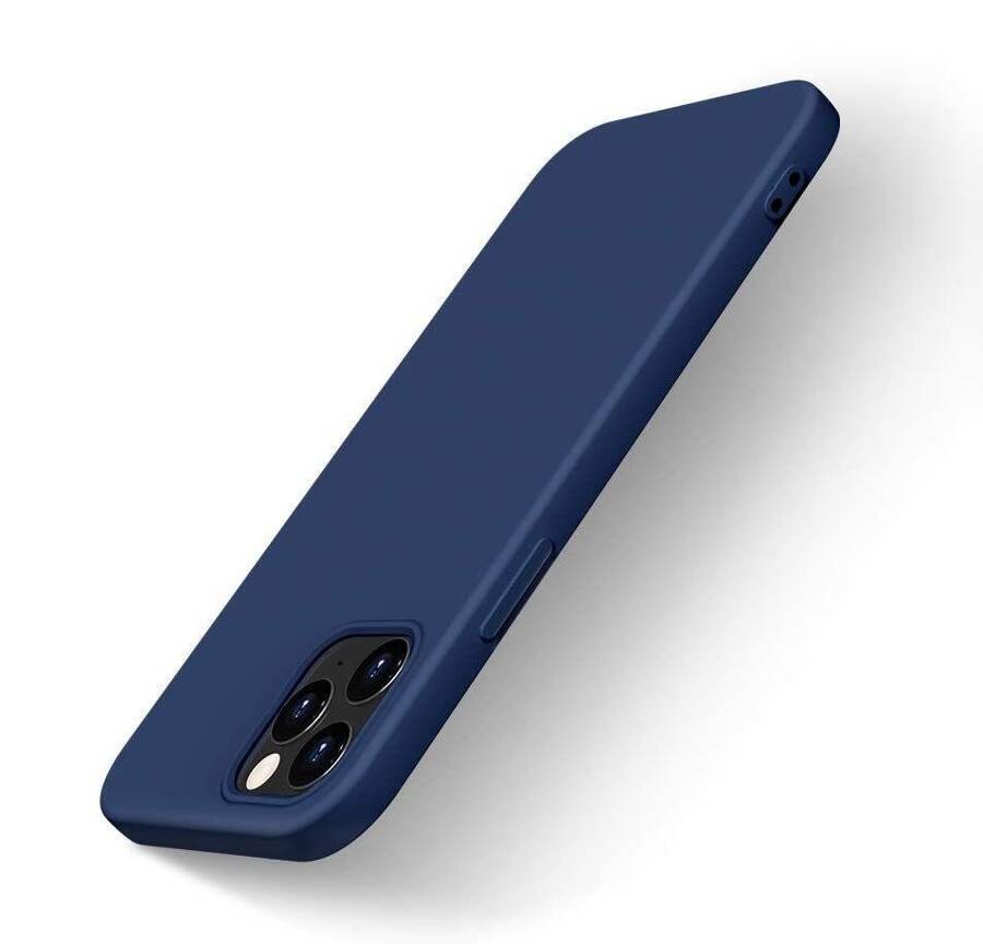 Silicone Case elastyczne silikonowe etui pokrowiec iPhone 13 Pro niebieski