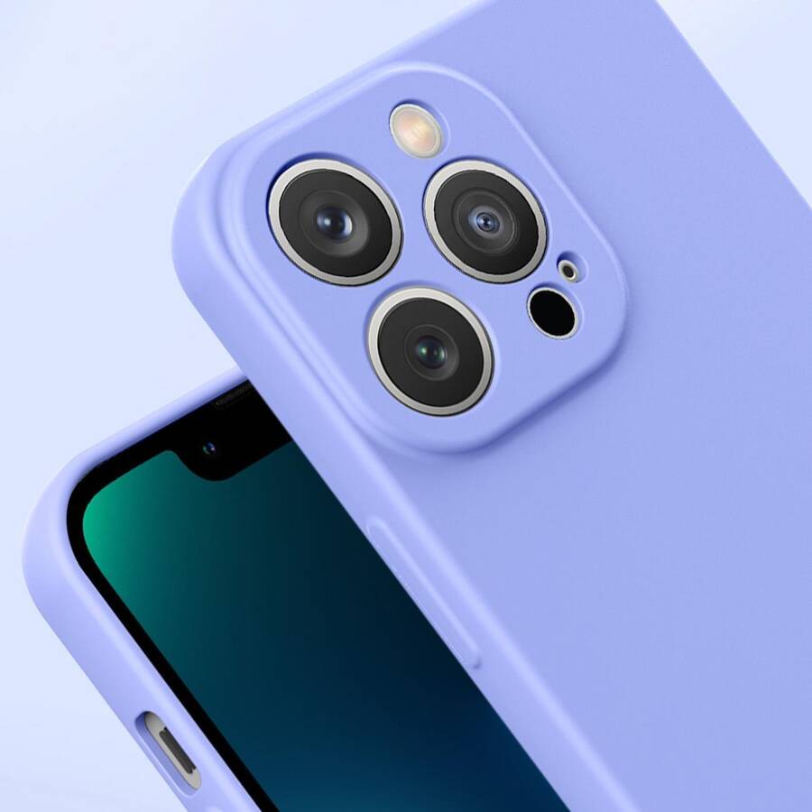 Silicone case etui Xiaomi Redmi Note 11 Pro 5G / 11 Pro / 11E Pro silikonowy pokrowiec fioletowe