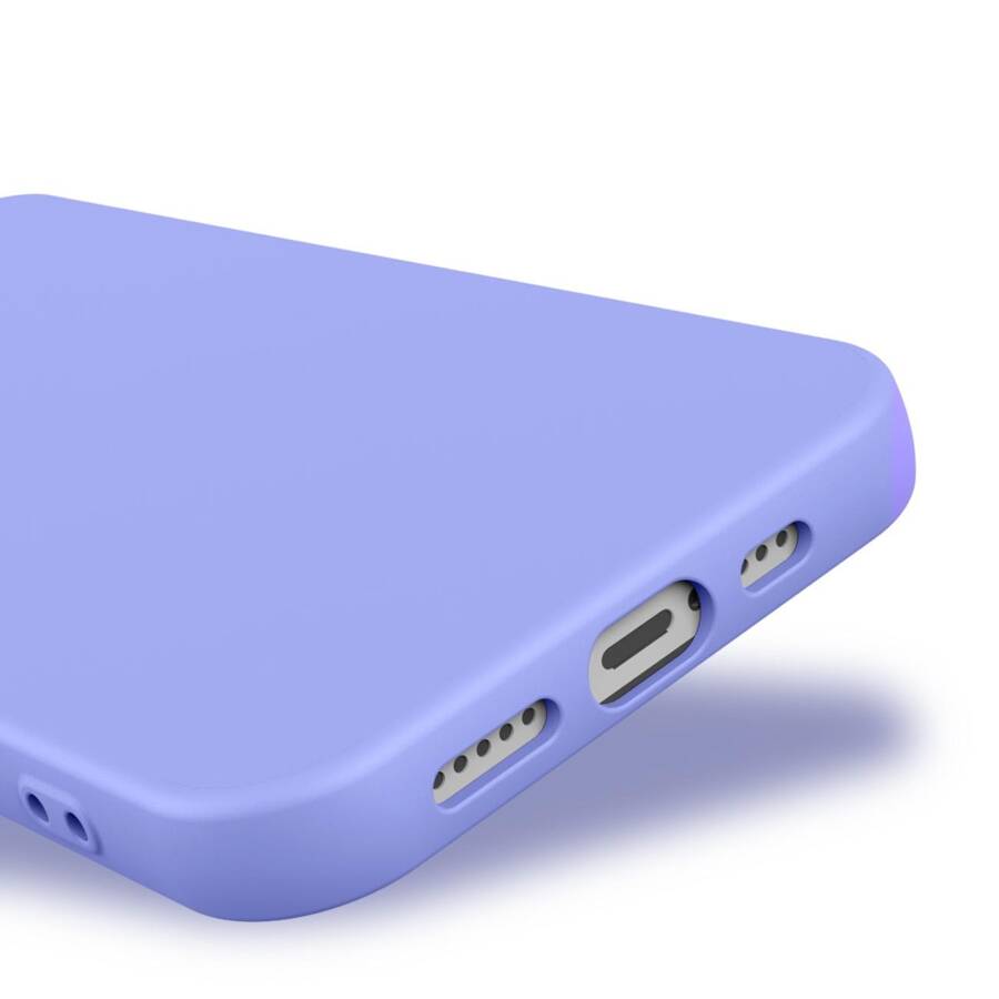 Silicone case etui iPhone 14 Plus silikonowy pokrowiec fioletowe