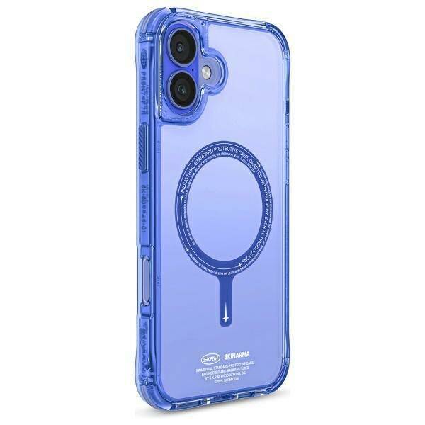 Skinarma etui Saido iPhone 16 6.1"        Magnetic Charging niebieski/blue