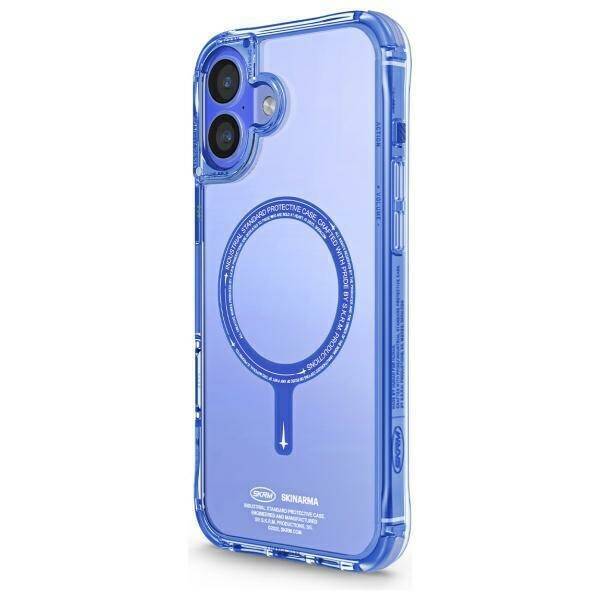 Skinarma etui Saido iPhone 16 6.1"        Magnetic Charging niebieski/blue