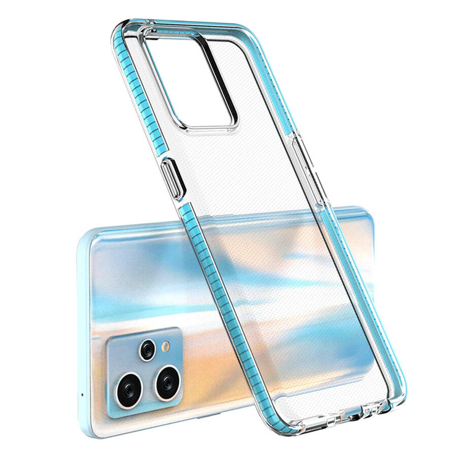 Spring Case etui Realme 9 Pro+ / Realme 9 silikonowy pokrowiec z ramką czarne