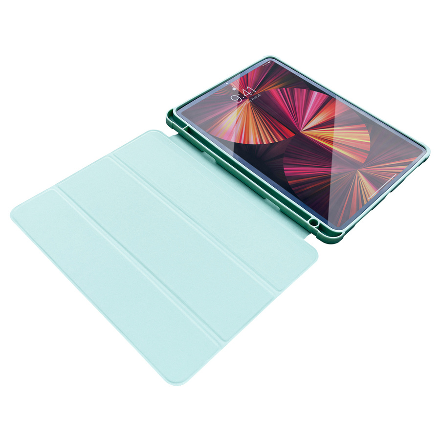 Stand Tablet Case etui Smart Cover pokrowiec na iPad Pro 12.9'' 2021 z funkcją podstawki różowy