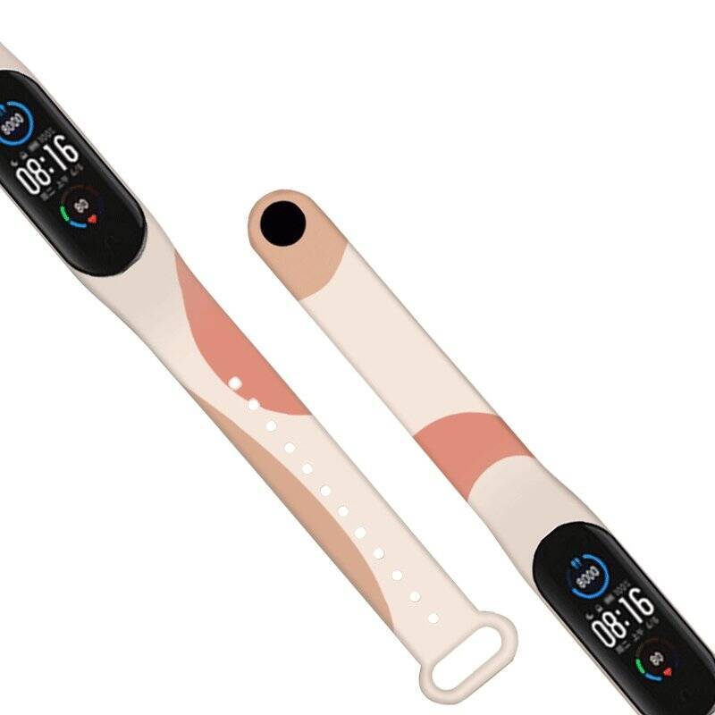 Strap Moro opaska do Xiaomi Mi Band 6 / Mi Band 5 silikonowy pasek bransoletka do zegarka wzór 6