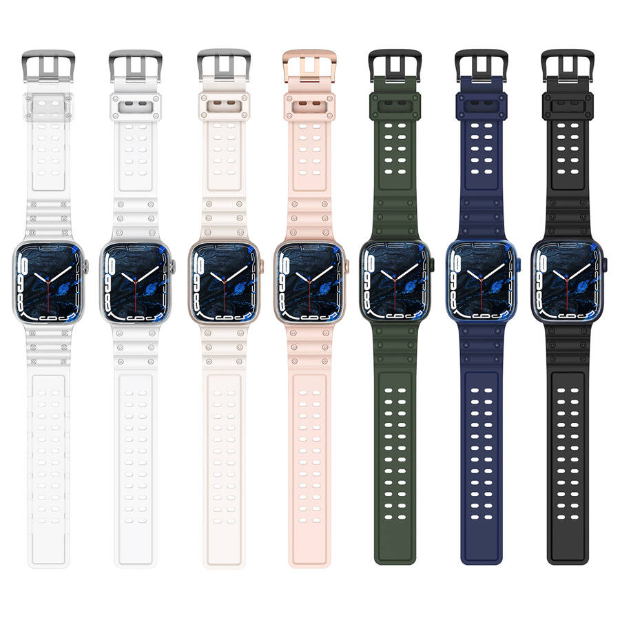 Strap Triple Protection pasek Apple Watch Ultra, SE, 8, 7, 6, 5, 4, 3, 2, 1 (49, 45, 44, 42  mm) opaska bransoleta czarny