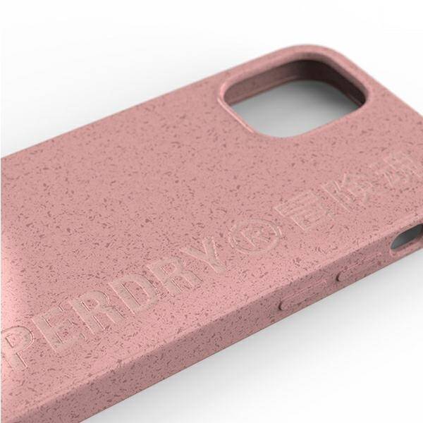 SuperDry Snap iPhone 12 mini Compostable Case różowy/pink 42620