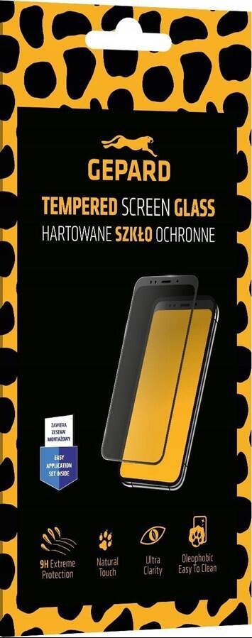 Szkło hartowane GEPARD Edge Full Glue Black do Apple iPhone 15 Pro 6.1"