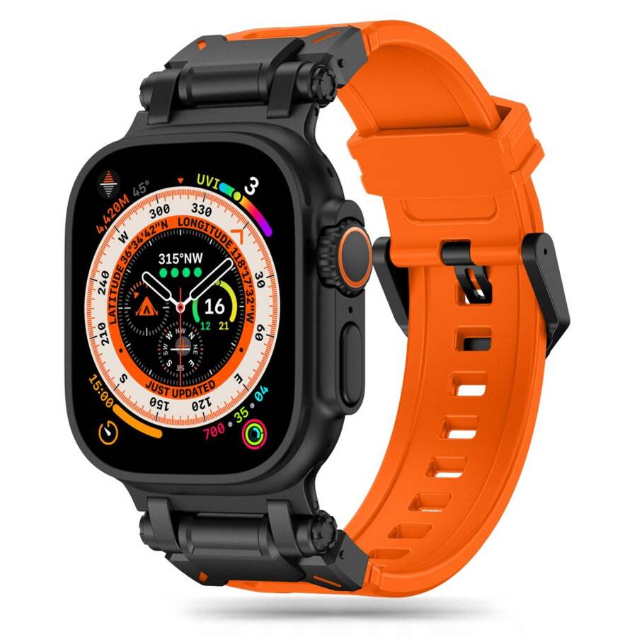 TECH-PROTECT DELTA PRO APPLE WATCH 4 / 5 / 6 / 7 / 8 / 9 / SE / ULTRA 1 / 2 (42 / 44 / 45 / 49 MM) ORANGE/BLACK