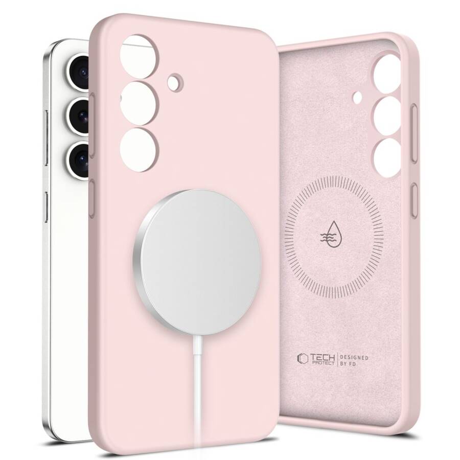 TECH-PROTECT LIQUID SILICONE MAGSAFE GALAXY S25 PINK PEARL