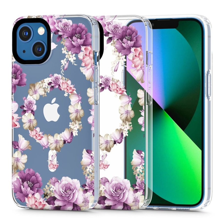 TECH-PROTECT MAGMOOD MAGSAFE IPHONE 13 ROSE FLORAL