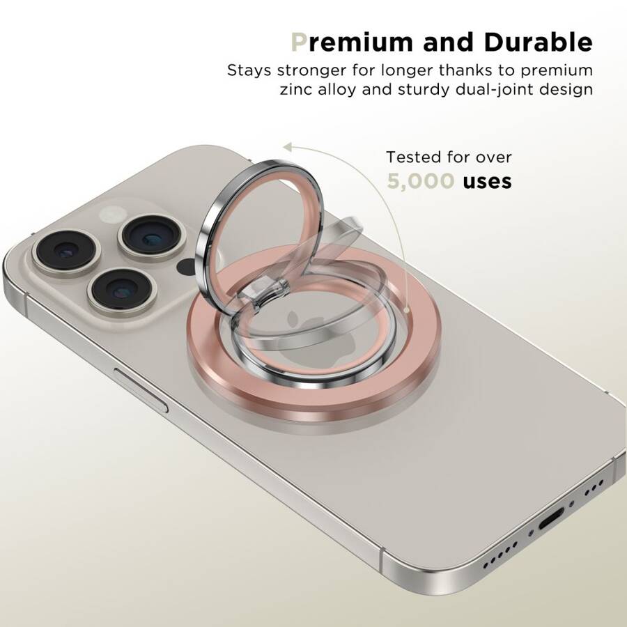 TECH-PROTECT MMR300 MAGNETIC MAGSAFE PHONE RING ROSE GOLD