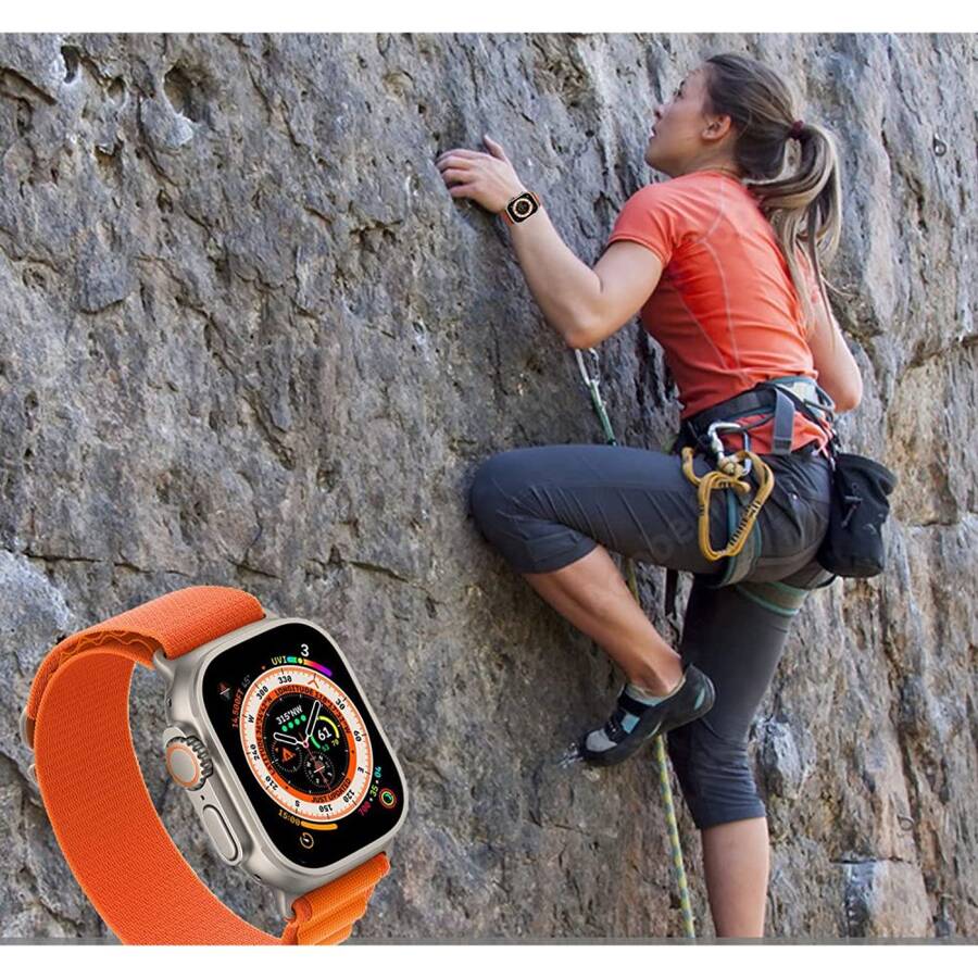 TECH-PROTECT NYLON PRO APPLE WATCH 4 / 5 / 6 / 7 / 8 / 9 / SE / ULTRA 1 / 2  (42 / 44 / 45 / 49 MM) ORANGE