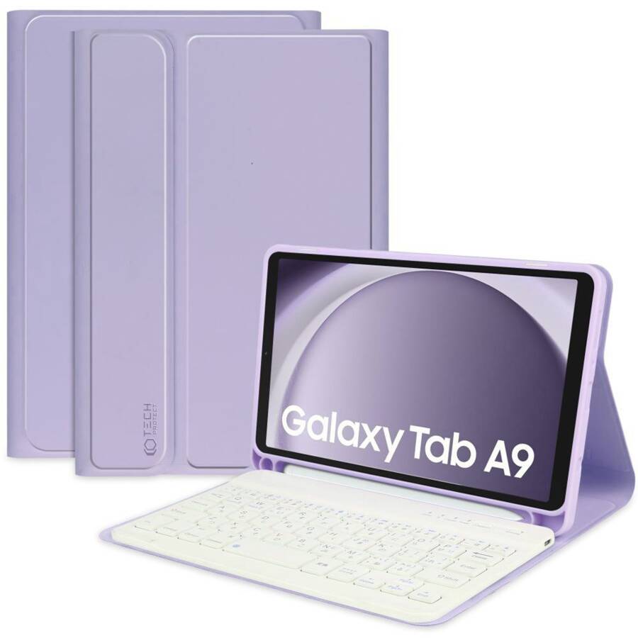 TECH-PROTECT SC PEN + KEYBOARD GALAXY TAB A9 8.7 X110 / X115 VIOLET