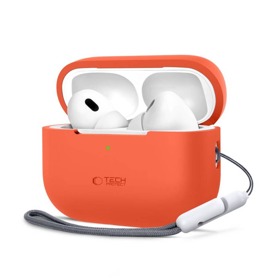 TECH-PROTECT SILICONE APPLE AIRPODS PRO 1 / 2 NEON ORANGE