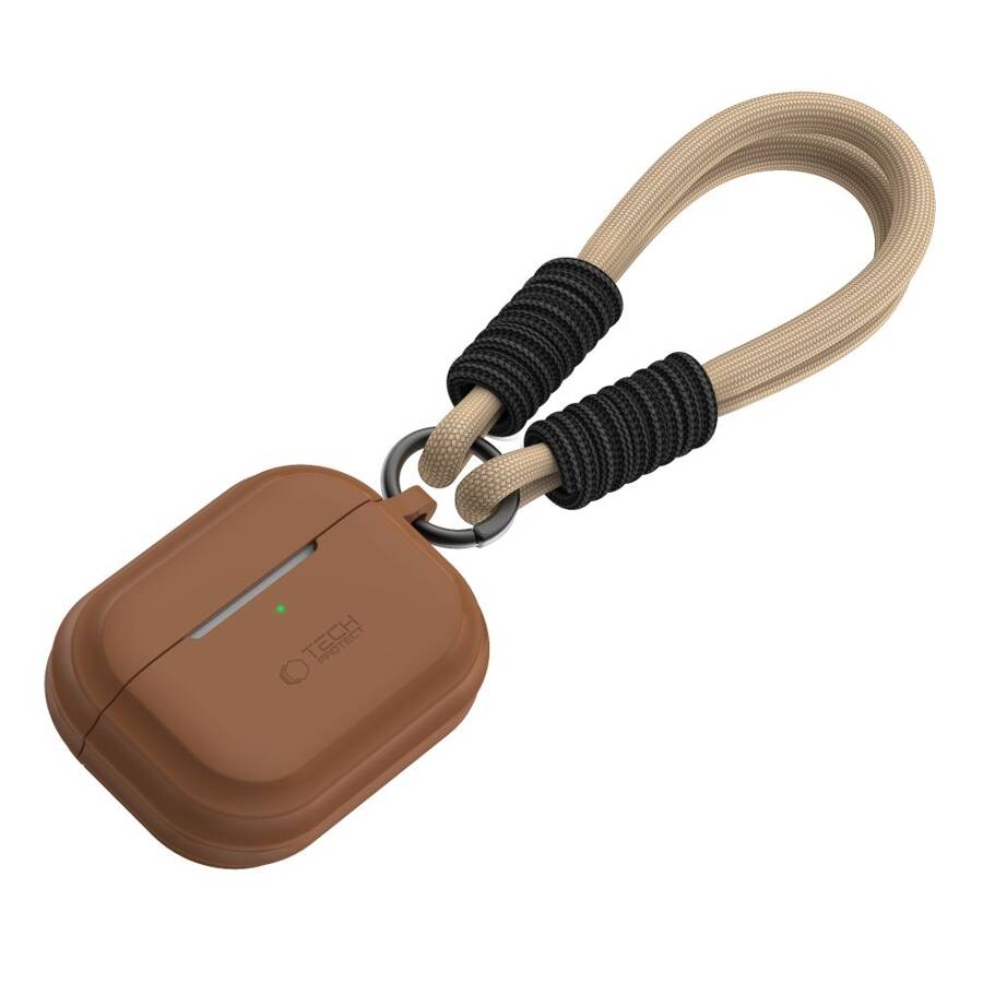 TECH-PROTECT SILICONE ROPE APPLE AIRPODS PRO 1 / 2 CHOCOLATE BROWN