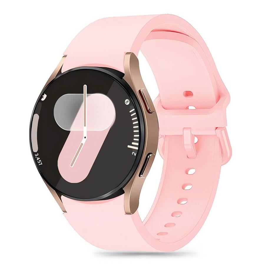 TECH-PROTECT SILICONE SAMSUNG GALAXY WATCH 4 / 5 / 5 PRO / 6 / 7 / FE BABY PINK