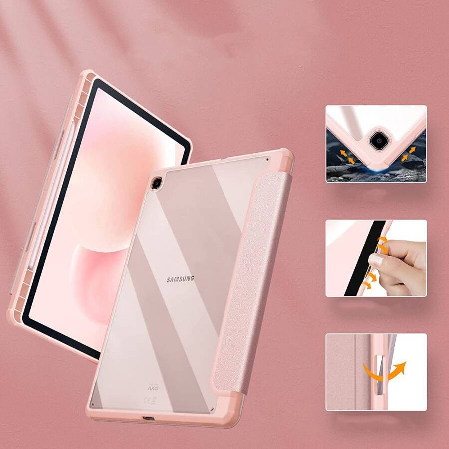 TECH-PROTECT SMARTCASE HYBRID GALAXY TAB S6 LITE 10.4 2020-2024 PINK