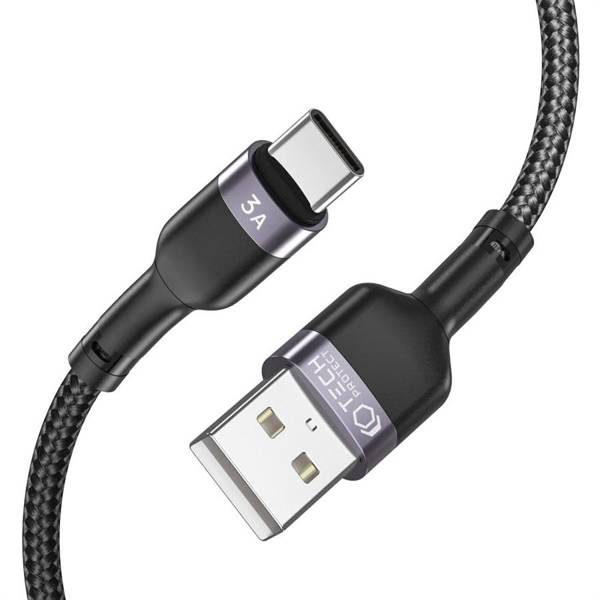 TECH-PROTECT ULTRABOOST TYPE-C CABLE 3A 25CM BLACK