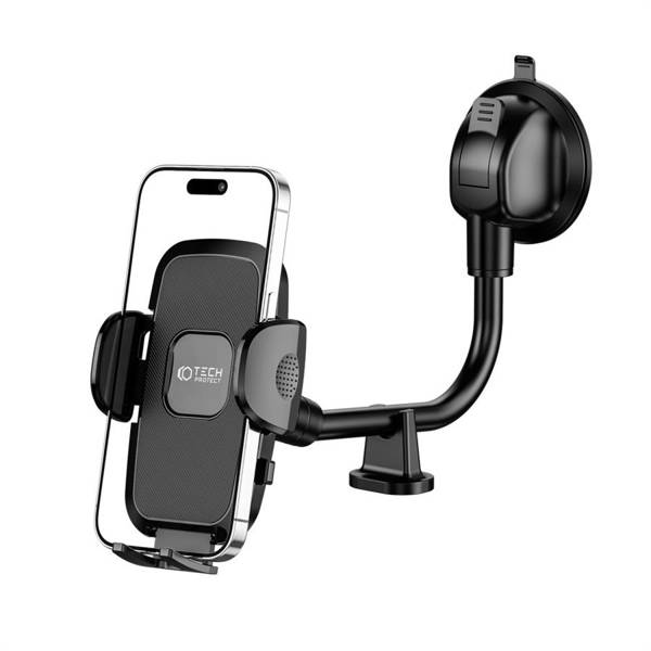 TECH-PROTECT V3 UNIVERSAL LONG ARM WINDSHIELD & DASHBOARD CAR MOUNT BLACK