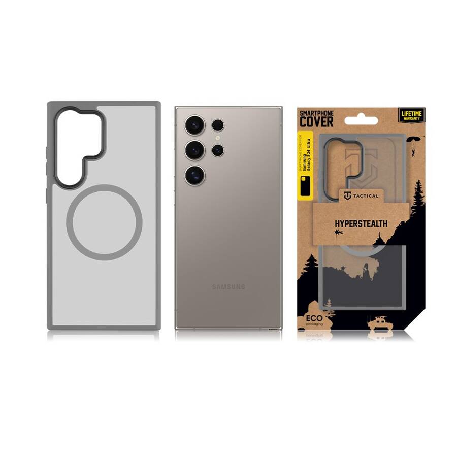 Tactical MagForce Hyperstealth Cover for Samsung Galaxy S24 Ultra Light Grey