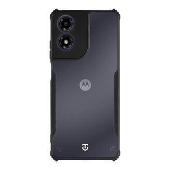 Tactical Quantum Stealth Cover for Motorola G04 Clear/Black