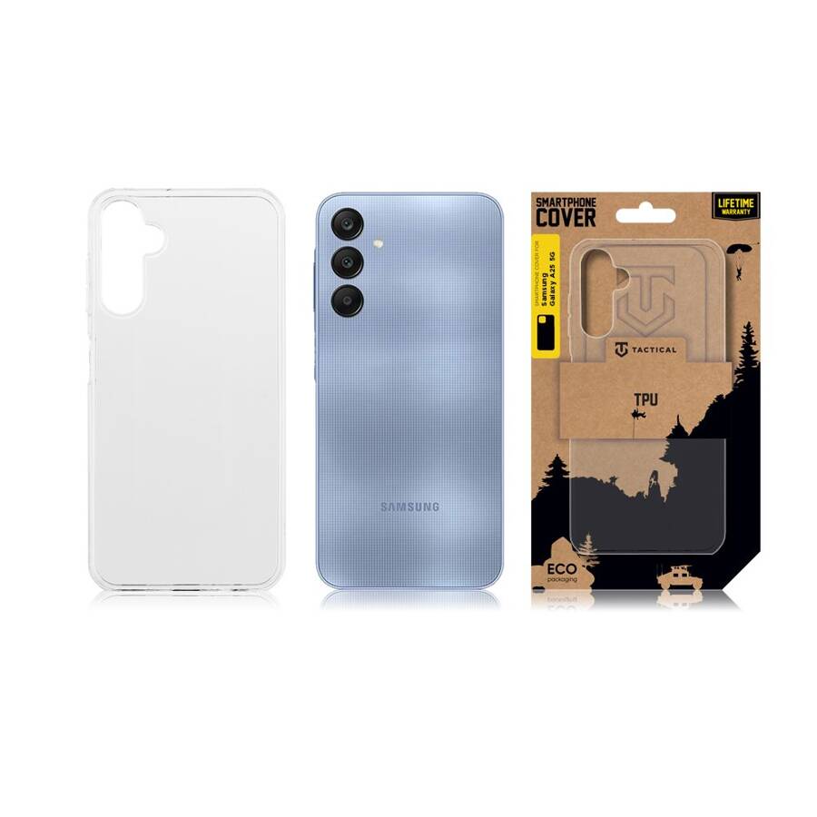 Tactical TPU Cover for Samsung Galaxy A25 5G Transparent