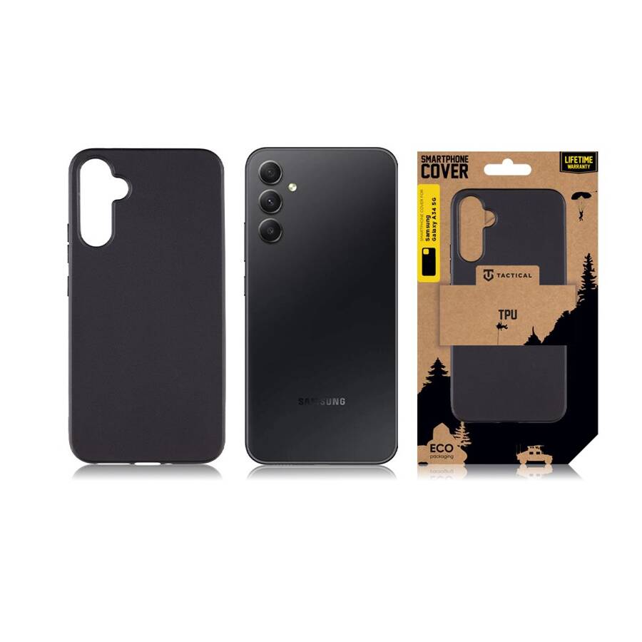 Tactical TPU Cover for Samsung Galaxy A34 5G Black