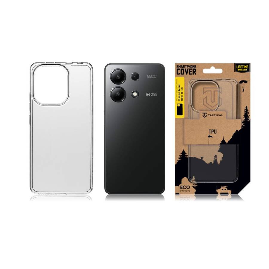 Tactical TPU Cover for Xiaomi Redmi Note 13 4G Transparent