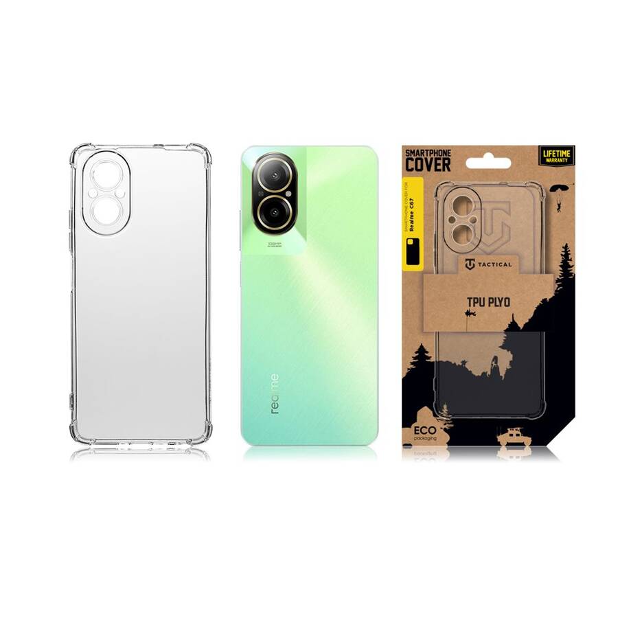 Tactical TPU Plyo Cover for Realme C67 Transparent