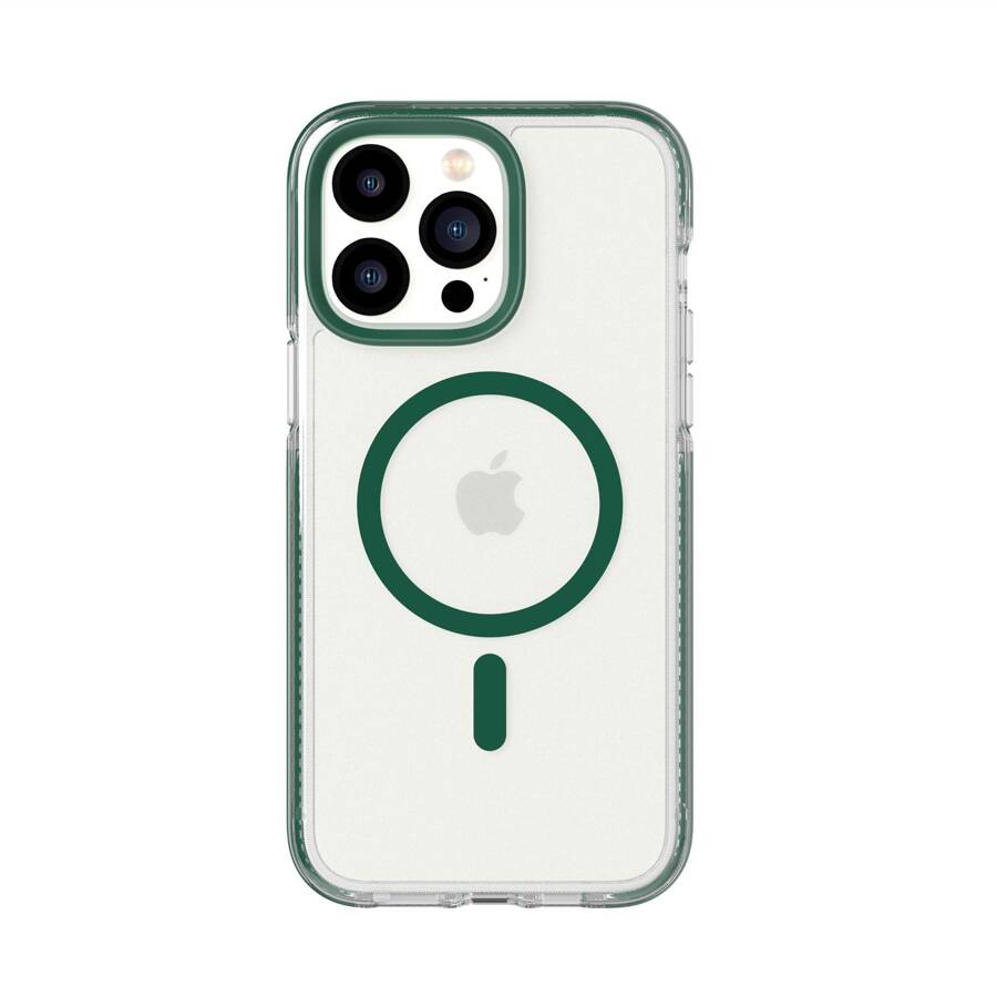 Tech21 T21-9934 Evo Crystal - Apple iPhone 14 Pro Max Case MagSafe® Compatible - Moss Green