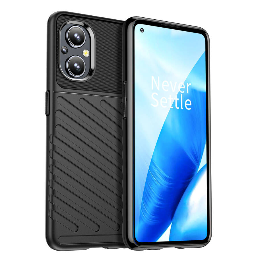 Thunder Case elastyczne pancerne etui pokrowiec Oppo Reno7 4G / F21 Pro czarny