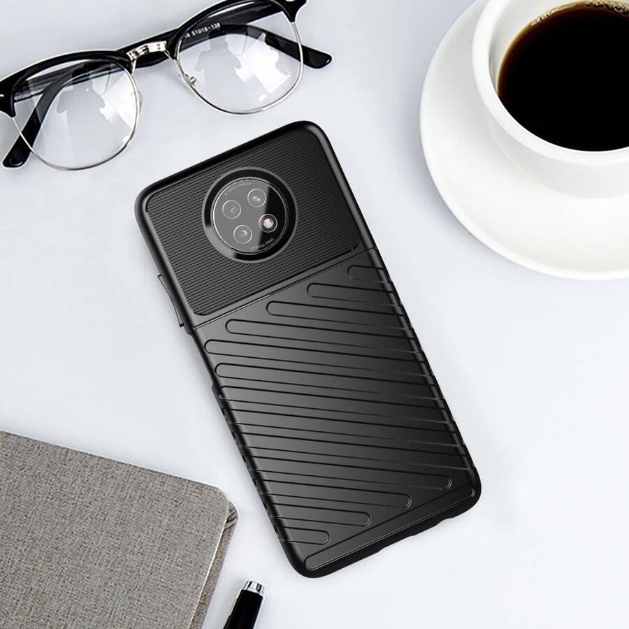 Thunder Case elastyczne pancerne etui pokrowiec Xiaomi Redmi Note 9T 5G zielony