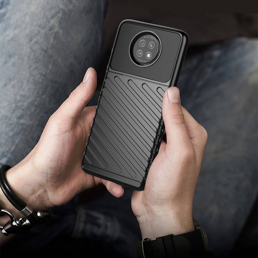 Thunder Case elastyczne pancerne etui pokrowiec Xiaomi Redmi Note 9T 5G zielony