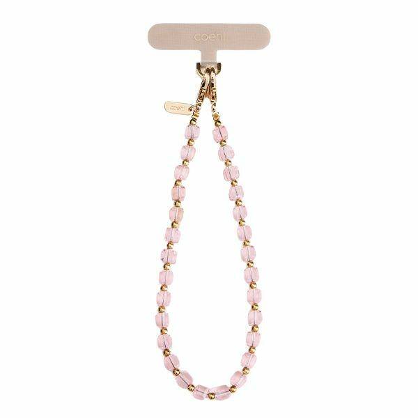 UNIQ Coehl Candy Gem Handstrap            uniwersalny sznurek do telefonu na rękę różowy/pink candy