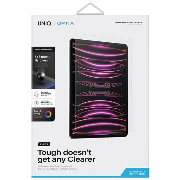 UNIQ Optix Clear iPad Pro 11" (2024) szkło hartowane z aplikatorem