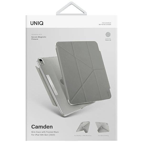 UNIQ etui Camden iPad 10 gen. (2022)      szary/grey fossil Antimicrobial